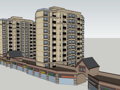 欧式风格11层高层住宅建筑赏析